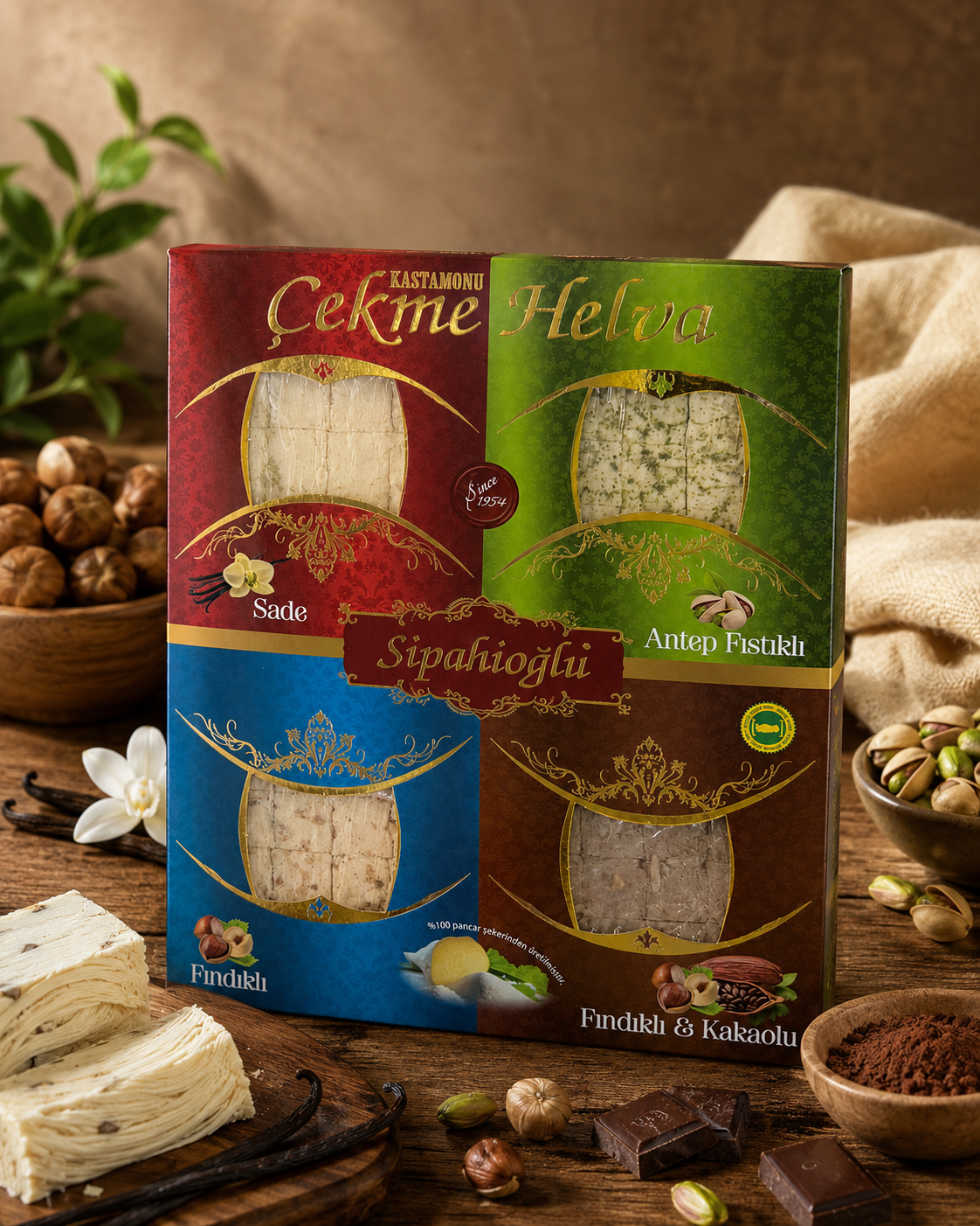 4’lü Paket Karışık Çekme Helva